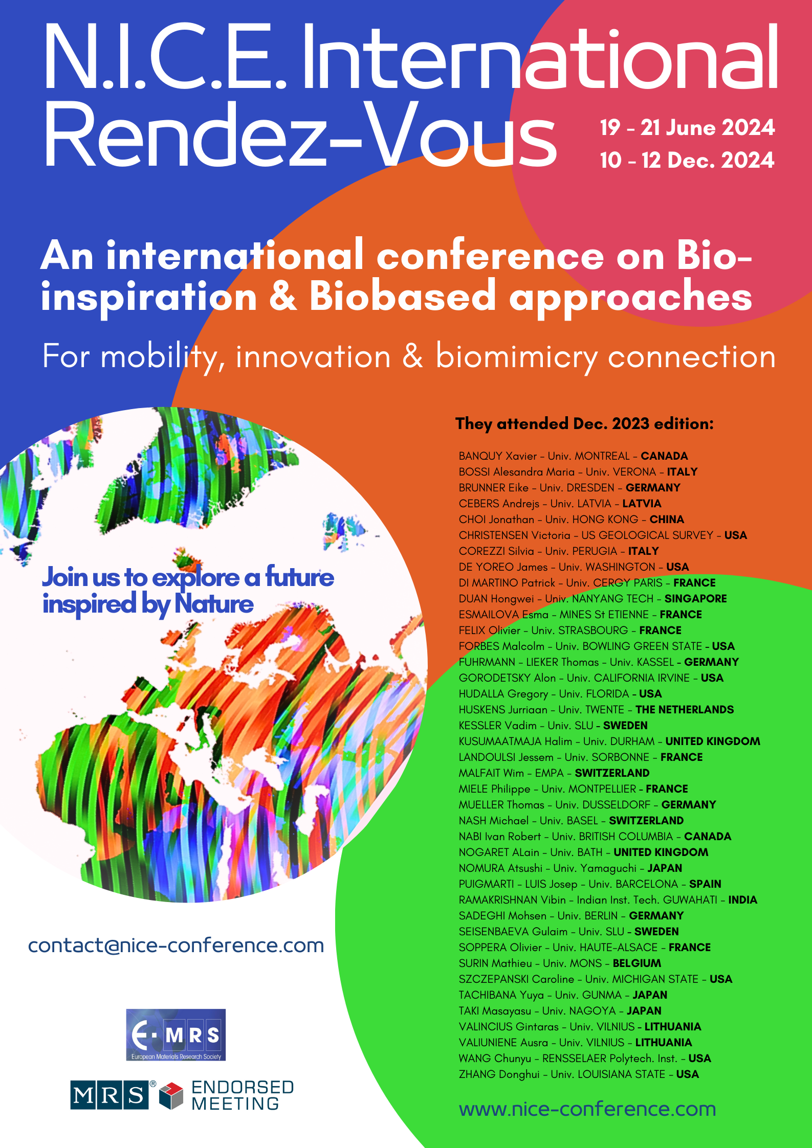 N.I.C.E. INTERNATIONAL RENDEZ-VOUS – Nature Inspires Creativity Engineers